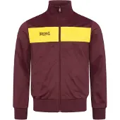 Lonsdale Sweatvest 'Alnwick' geel / bourgogne
