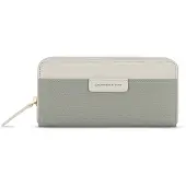 Kapten & Son Portemonnee 'Bergen Pro Large' pastelgroen / wit