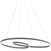 QAZQA Scandinavische hanglamp zwart 110cm incl. LED 3-staps dimbaar - Circuit