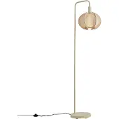 QAZQA Japandi vloerlamp beige met kap - Gertie