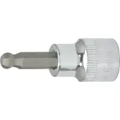 Ks Tools 3/8 inch bitsockets met zeskantige opening, kogelhoofd, 6 mm