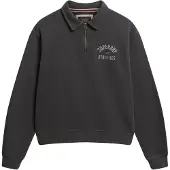 Superdry Sweatshirt grijs / lichtgrijs / rood