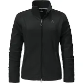 Schöffel Functionele fleece jas 'Leona3' zwart / wit