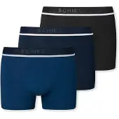 Schiesser Boxershorts navy / enziaan / zwart / wit