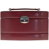 Windrose Sieraden-bewaring 'Merino' rood