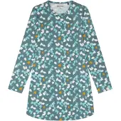 Schiesser Nachthemd 'Teens Nightwear' hemelsblauw / groen / lichtroze
