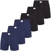 Phil&Co. Boxershorts ' Jersey Loose Fit ' donkerblauw / zwart