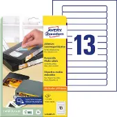 Avery Zweckform Avery Videotape-etiketten L4746REV-25 Klevend A4 Wit 147,3 x 20 mm 25 Vellen à 13 Etiketten