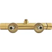 Beliani MELIQUINA - Wandgemonteerde badmengkraan - Goud - Messing