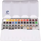 Van Gogh Aquarelverf set in metalen blik met 48 kleuren in halve Napjes