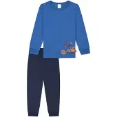 Schiesser Nachtkledij 'Boys World' blauw