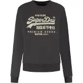 Superdry Sweatshirt lichtgrijs / zwart