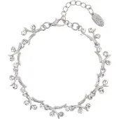 Behave - Zilverkleurige armband - Transparante kristallen - Tijdloos chic