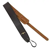 Gear4Music Deluxe Guitar Strap by Black
