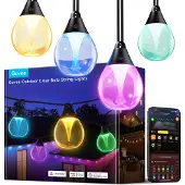 Govee Outdoor Clear Bulb String Lights 15 meter | Wi-Fi + Bluetooth | RGBIC | 15 lampjes