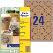 Avery Kraft etiketten L7105-25 Permanent klevend A4 Bruin 40 mm 25 Vellen à 24 Etiketten