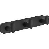 Eastbrook Asti messing handdoekhaak triple zwart mat
