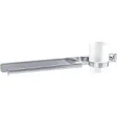 Eastbrook Asti messing handdoekbeugel, bekerhouder en handdoekhaak chroom