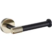 Eastbrook Catania messing toiletrolhouder zwart mat en messing geborsteld