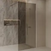 Best design Inloopdouche best-design dalis 100x200 cm chroom mocha