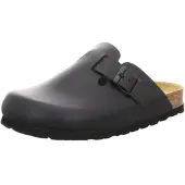 Natural Sense unisex pantoffels klomp leer Zwaart 1152538