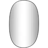 vidaXL Wandspiegel 80x50 cm zwart