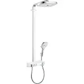Hansgrohe Raindance Select E Showerpipe 300 3jet met ShowerTablet Select 300, wit/chroom