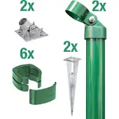 Alberts Hoekpaal Fix-Clip Pro voor gaasdraadhoogte 153 cm, om vast te schroeven (set)