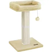 Feandrea Kattenboom – Met pluchen platform – 40×30 cm – Grijs