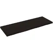 vidaXL Wastafelblad 140x50x(2-4) cm behandeld massief hout donkerbruin
