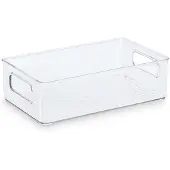 Zeller opbergbakje large present - Transparant - BPA-vrij