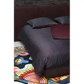 Moooi Hoeslaken Dodo Pavone Dark Red-180 x 200 cm