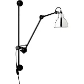 Lampe Gras Wandlampe , 201 Round, Zwart, Woonkamer, Metaal, Designer