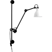 Lampe Gras Wandlampe , 201 Round, Zwart, Woonkamer, Metaal, Designer