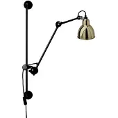 Lampe Gras Wandlampe , 201 Round, Zwart, Woonkamer, Metaal, Designer