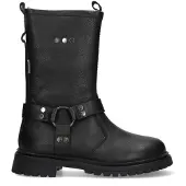 Braqeez Mave Miles leren bikerboots zwart Meisjes Leer Effen - maat 29