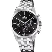 Lotus Analoog horloge zwart