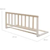 Roba Bedbeschermer 90 cm naturel