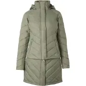 HORZE Aurora Gewatteerde Parka met afneembare rok, dames, Beetle Green, 40