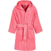 Playshoes badjas koraalroze Rood Jongens/Meisjes Katoen Capuchon Effen - maat 122/128