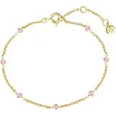 Glanzstücke Armband goud / lichtroze