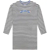 Schiesser Nachthemd 'Nightwear 1' lichtblauw / zwart / wit