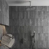 Saniclear Exclusive Curved Pro inbouw regendouche met 20cm hoofddouche en plafondarm RVS