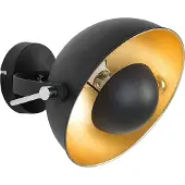 Beliani THAMES - Wandlamp - Zwart - Metaal
