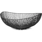 Serax Decoratie Mand Basket Oval Meo Black 37 x 33 cm