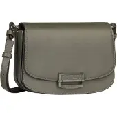 Liebeskind berlin Schoudertas Ezra 2 Calf Optic Crossbody Bag Cypress Green Donkergroen