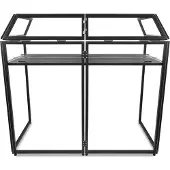 VONYX DB3 DJ Booth met zwarte en witte Lycra doeken