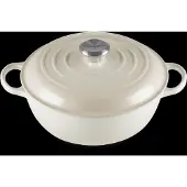 Le Creuset Signature Marmite Braadpan Hoog 26cm Meringue