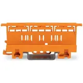 Wago Bevestigingsadapter; Serie 221 - 4 mm²; voor montage op TS 35/schroefmontage; oranje