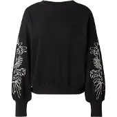 ONLY Sweatshirt 'ONLBrooke' zwart / wit